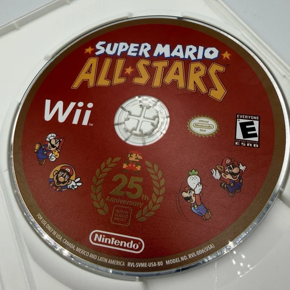 Nintendo Wii Super Mario All Stars - 25th Anniversary Disk Disclosure Booklet